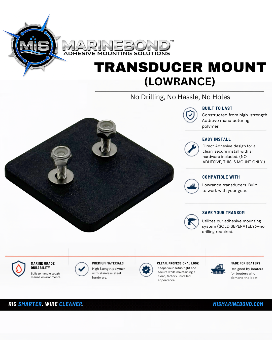 Lowrance Transducer Mount (MOUNT ONLY)