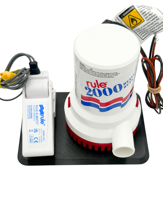 Bilge Pump Mount WITH Float Switch (RULE 1500GPH-2000GPH)