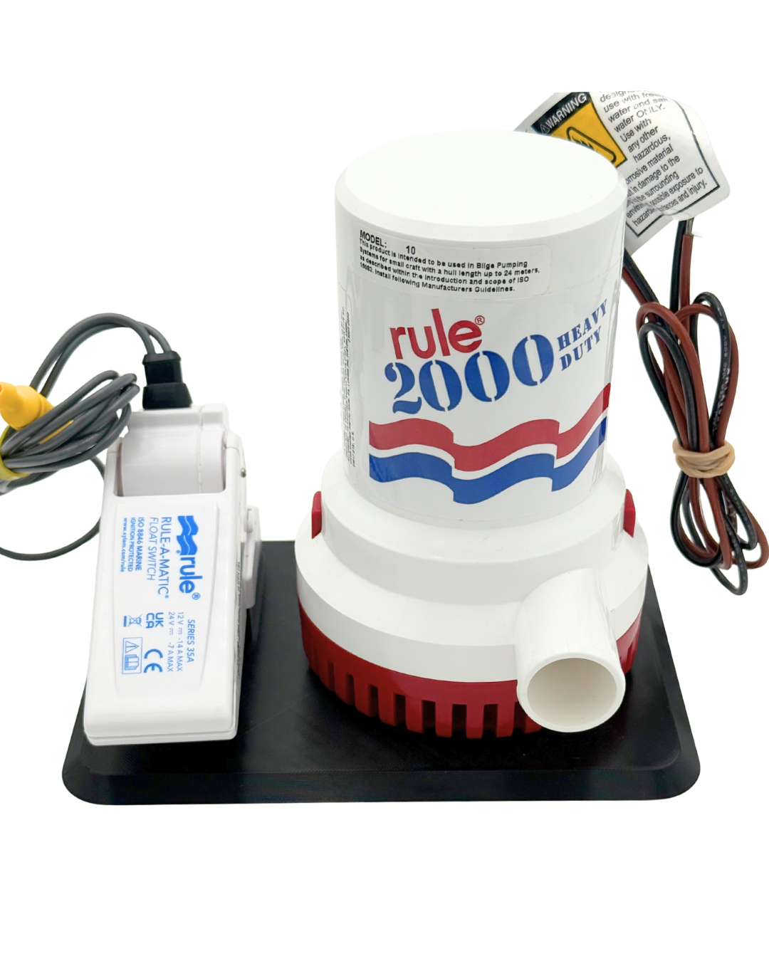 Bilge Pump Mount WITH Float Switch (RULE 1500GPH-2000GPH)