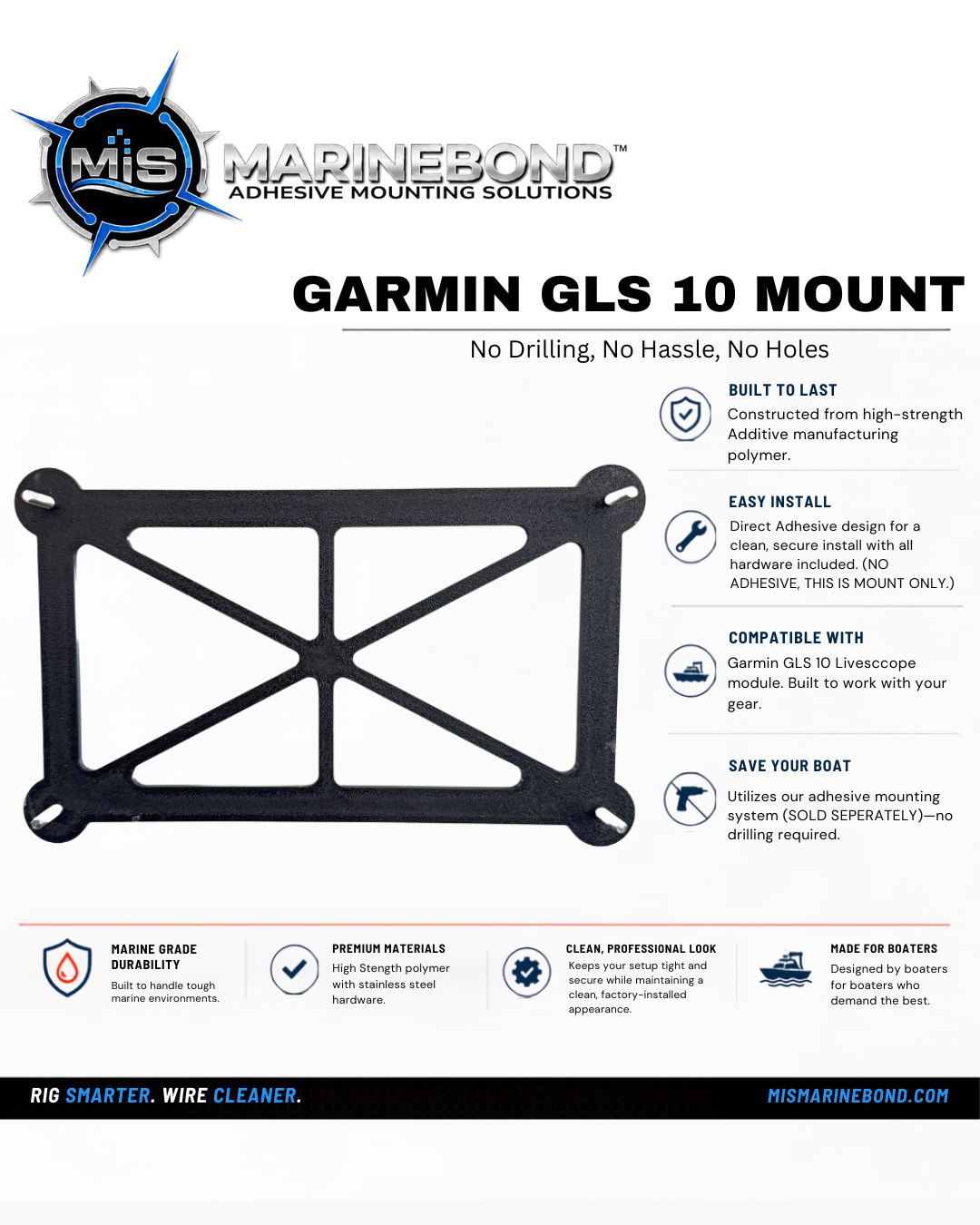 Garmin GLS 10 Livescope Mount